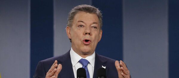 Президент Колумбии Хуану Мануэлю Сантосу - Sputnik Литва