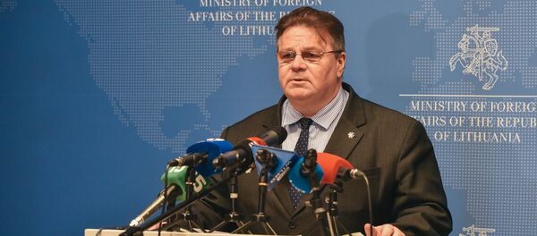 Министр иностранных дел Литвы Линас Линкявичюс - Sputnik Литва