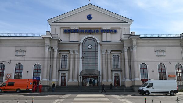 Железнодорожный вокзал в Вильнюсе, архивное фото - Sputnik Литва