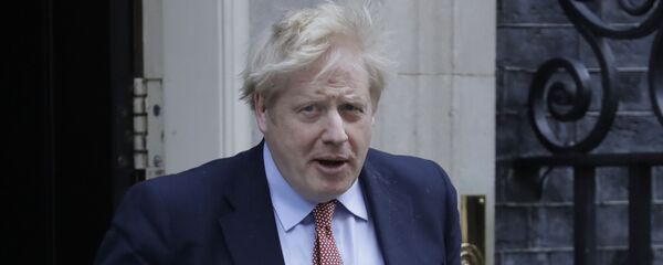Премьер-министр Великобритании Борис Джонсон, 25 марта 2020 года Премьер-министр Великобритании Борис Джонсон, 25 марта 2020 года - Sputnik Lietuva