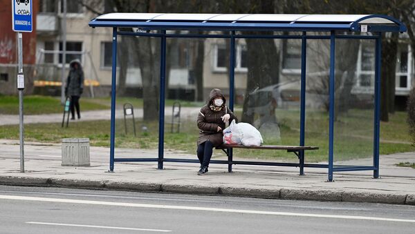 Остановка общественного транспорта в Вильнюсе - Sputnik Lietuva