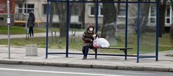 Остановка общественного транспорта в Вильнюсе - Sputnik Lietuva