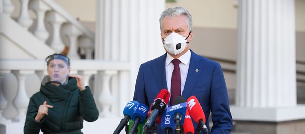 Президент Литвы Гитанас Науседа Президент Литвы Гитанас Науседа - Sputnik Литва