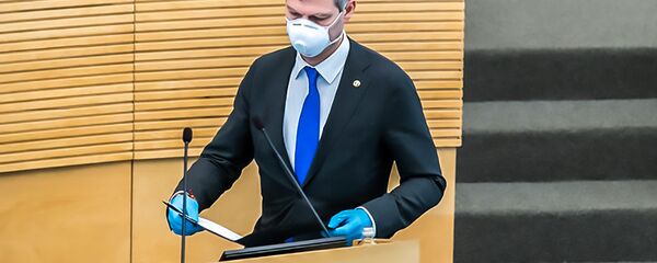 Глава Департамента государственной безопасности Литвы (ДГБ) Дарюс Яунишкис Глава Департамента государственной безопасности Литвы (ДГБ) Дарюс Яунишкис - Sputnik Литва