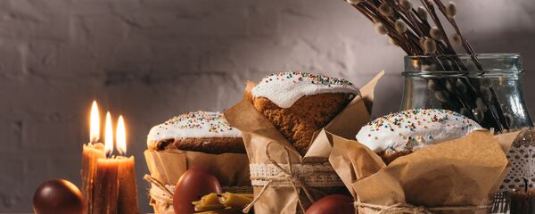 Пасхальные куличи и крашеные яйца - Sputnik Литва