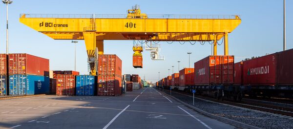 Traukinys iš Kinijos Lietuvoje Traukinys iš Kinijos Lietuvoje - Sputnik Lietuva