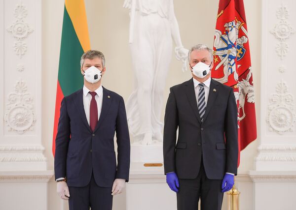 Президент Литвы принял присягу главы Департамента госбезопасности Президент Литвы принял присягу главы Департамента госбезопасности - Sputnik Литва