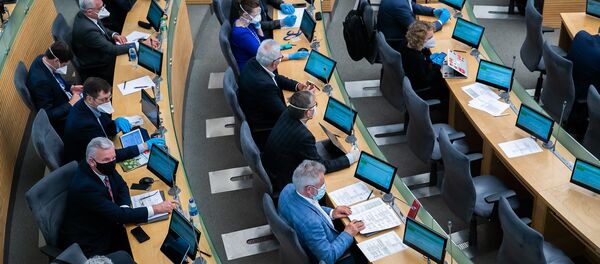 Заседание Сейма Литвы во время карантина - Sputnik Литва