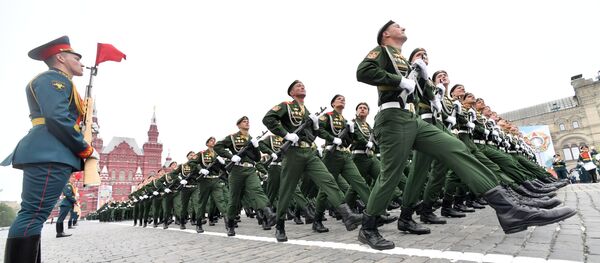 Военный парад, посвящённый 74-й годовщине Победы в Великой Отечественной войне, 9 мая 2019 года Военный парад, посвящённый 74-й годовщине Победы в Великой Отечественной войне, 9 мая 2019 года - Sputnik Lietuva