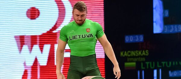 Литовский тяжелоатлет Ирмантас Качинскас, архивное фото - Sputnik Литва