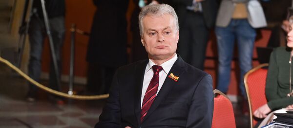 Президент Литвы Гитанас Науседа Президент Литвы Гитанас Науседа - Sputnik Литва