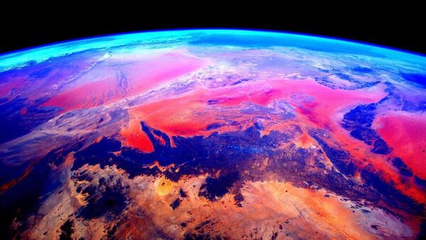 Снимок Земли из космоса, сделанный астронавтом Скоттом Келли с борта МКС - Sputnik Lietuva