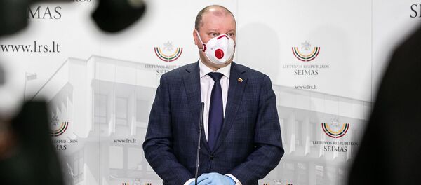 Премьер-министр Литовской Республики Саулюс Сквернялис Премьер-министр Литовской Республики Саулюс Сквернялис - Sputnik Литва