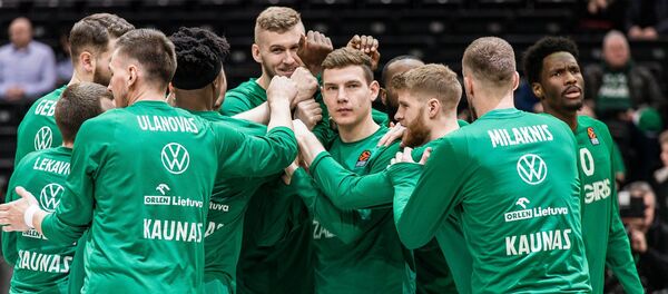 Баскетбольная команда Жальгирис, архивное фото Баскетбольная команда Жальгирис, архивное фото - Sputnik Литва