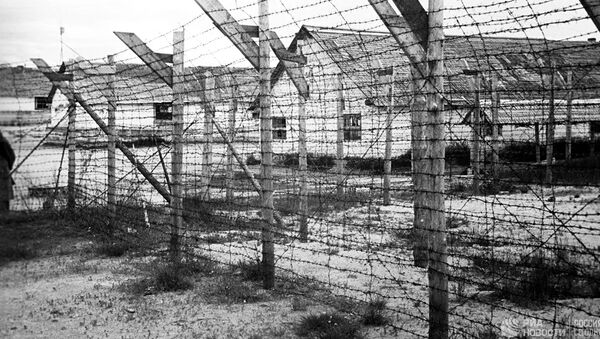 Финский концентрационный лагерь в городе Медвежьегорске, архивное фото - Sputnik Lietuva