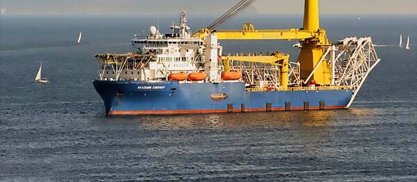 Трубоукладчик Академик Черский , архивное фото Трубоукладчик Академик Черский , архивное фото - Sputnik Литва