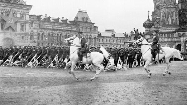 Парад на Красной площади в Москве 24 июня 1945 года - Sputnik Lietuva
