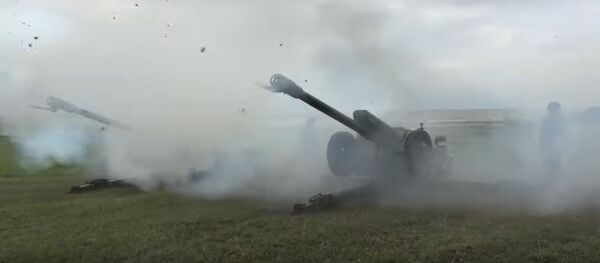 Репетицию одного из салютов ко Дню Победы показали на видео - Sputnik Литва