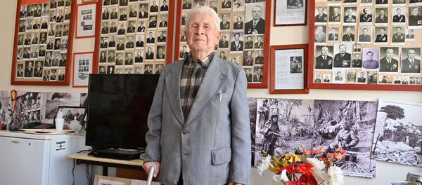 Ветеран ВОВ Николай Михайлович Рисков Ветеран ВОВ Николай Михайлович Рисков - Sputnik Литва