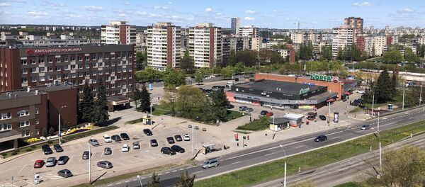 Городской пейзаж Вильнюса, вид с балкона - Sputnik Литва