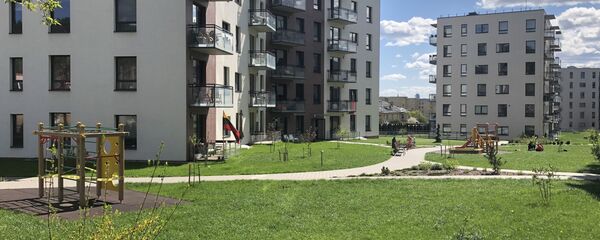 Городской пейзаж Вильнюса, вид с балкона - Sputnik Литва