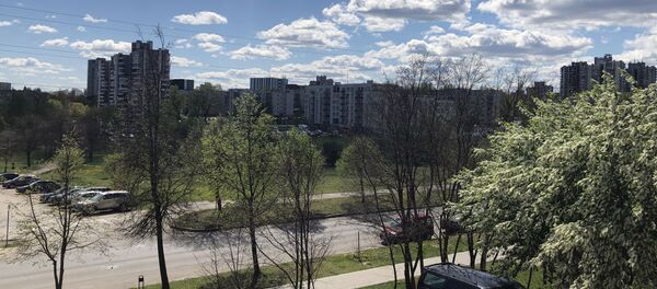 Городской пейзаж Вильнюса, вид с балкона - Sputnik Литва