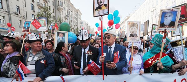 Акция Бессмертный полк в Москве Акция Бессмертный полк в Москве - Sputnik Литва