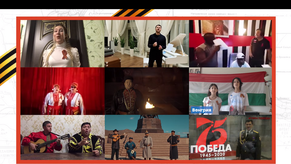 Более миллиона человек из 60 стран спели песню День Победы - Sputnik Lietuva