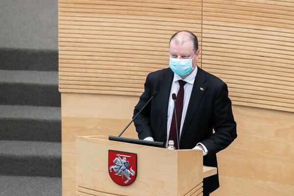 Премьер Литвы во время отчета в Сейме рассказал о новой реальности - Sputnik Литва