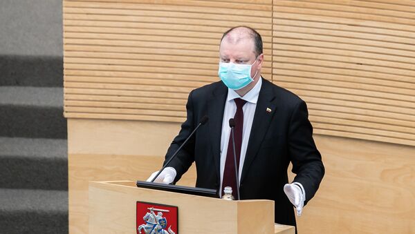 Премьер-министр Литвы Саулюс Сквернялис, 12 мая 2020 года - Sputnik Lietuva