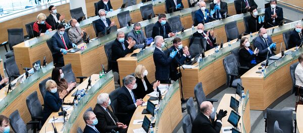 Заседание Сейма Литвы 12 мая 2020 года Заседание Сейма Литвы 12 мая 2020 года - Sputnik Lietuva