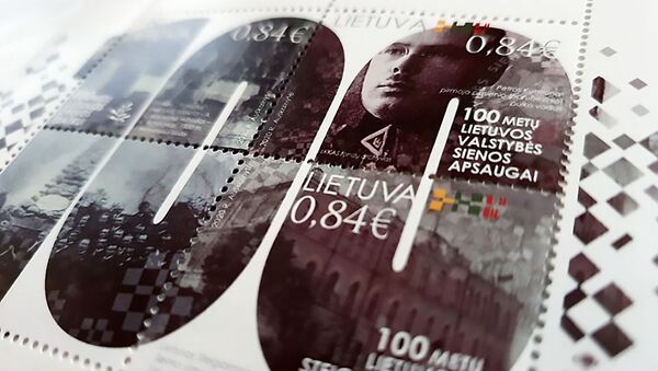 VSAT 100-mečiui skirtas pašto ženklas - Sputnik Lietuva