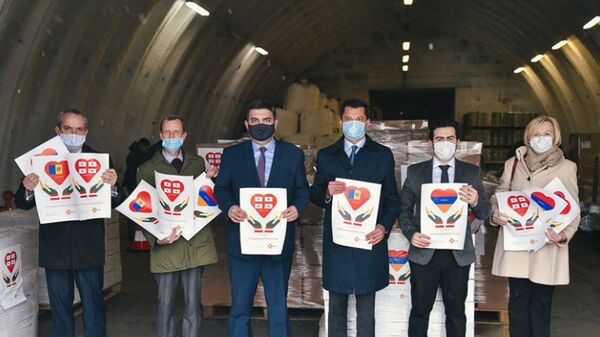 Lietuva išsiuntė humanitarinę pagalbą Armėnijai, Moldovai, Gruzijai ir Ukrainai Lietuva išsiuntė humanitarinę pagalbą Armėnijai, Moldovai, Gruzijai ir Ukrainai - Sputnik Lietuva