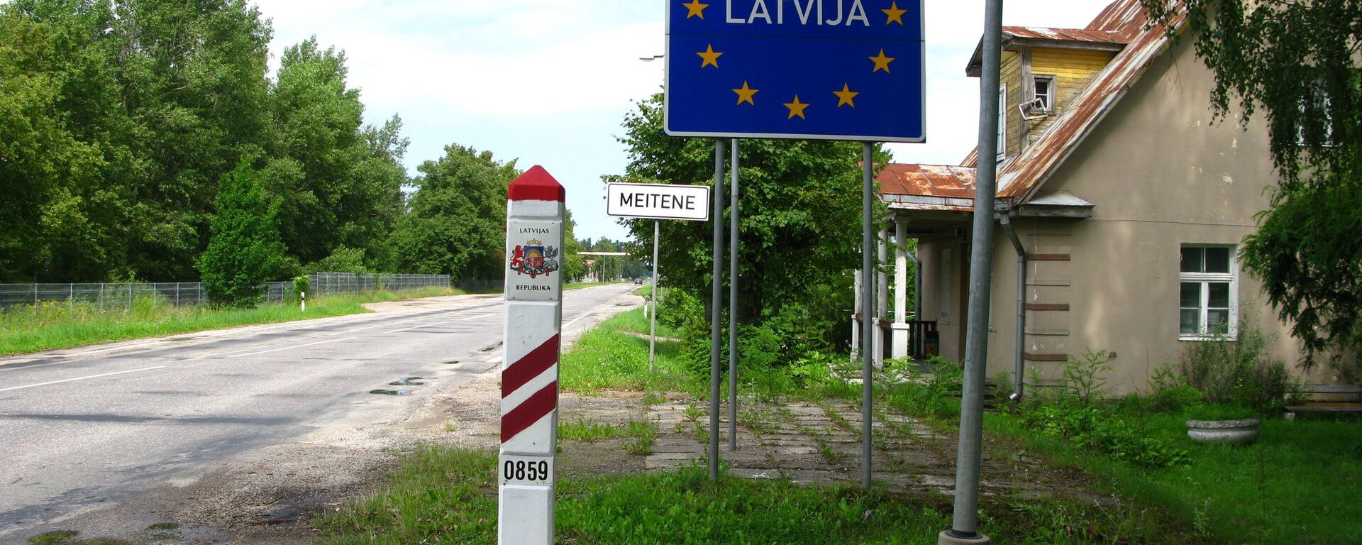 Граница Латвии с Литвой Кальвяй – Мейтене - Sputnik Литва, 1920, 27.09.2023