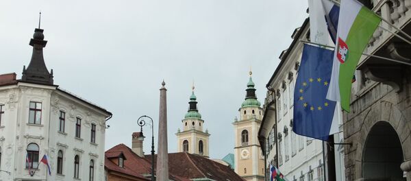 Вид города Любляна, Словения, архивное фото Вид города Любляна, Словения, архивное фото - Sputnik Литва