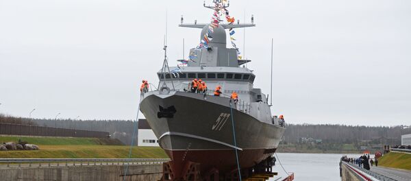 Малый ракетный корабль Тайфун проекта 22800 Малый ракетный корабль Тайфун проекта 22800 - Sputnik Литва