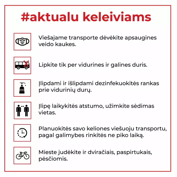 Vilniaus savivaldybė pataria, kaip saugiai judėti mieste