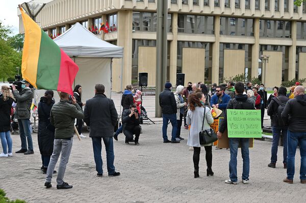 Митинг в защиту конституционных прав граждан страны в Вильнюсе - Sputnik Lietuva