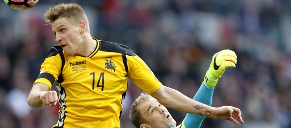 Литовский футболист - Викинтас Сливка Литовский футболист - Викинтас Сливка - Sputnik Литва