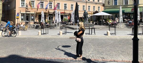 Площадь Йонаса Басанавичюса в Вильнюсе Площадь Йонаса Басанавичюса в Вильнюсе - Sputnik Lietuva