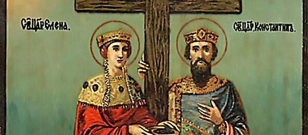 Равноапостольные царь Константин и мать его царица Елена - Sputnik Литва