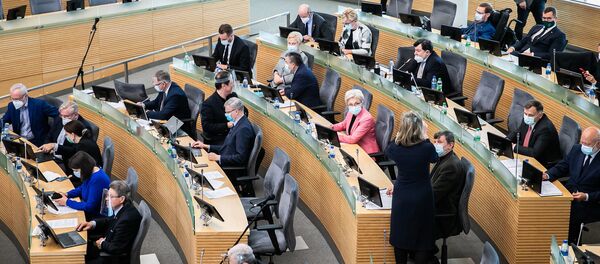 Заседание Сейма Литвы Заседание Сейма Литвы - Sputnik Lietuva