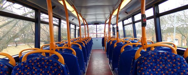 Салон автобуса, архивное фото Салон автобуса, архивное фото - Sputnik Lietuva