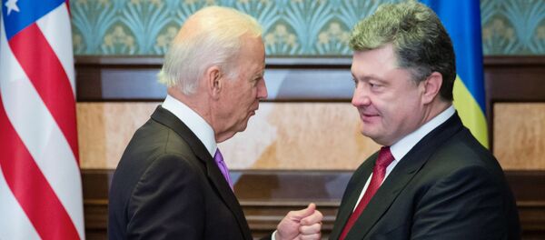 Встреча П.Порошенко и Дж.Байдена в Киеве - Sputnik Lietuva