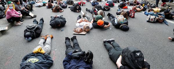 Protestai JAV Protestai JAV - Sputnik Lietuva