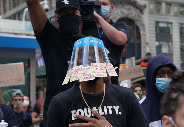 Протестующие в Нью-Йорке - Sputnik Lietuva