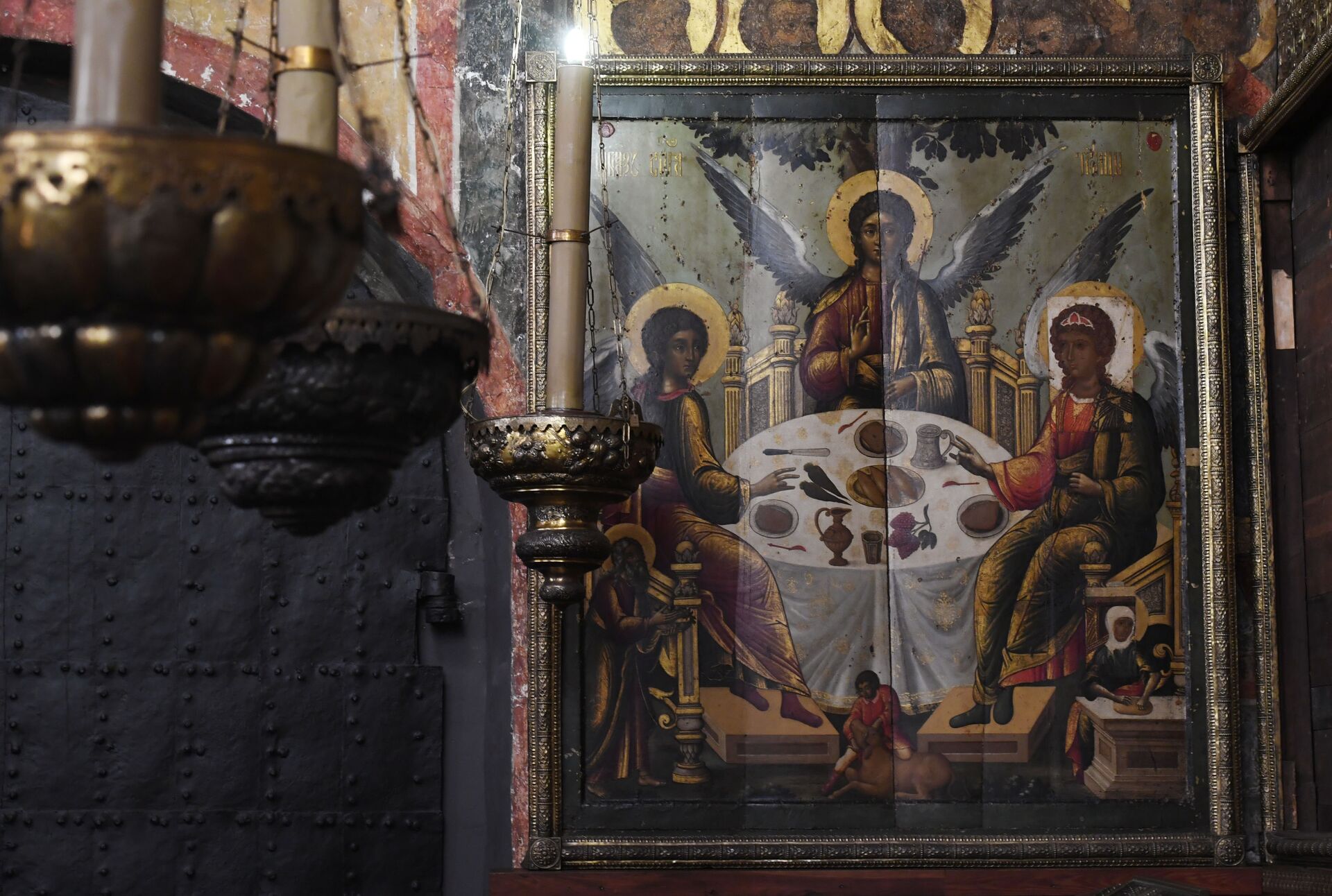 Икона Троица в Успенском соборе Московского Кремля - Sputnik Литва, 1920, 21.05.2021