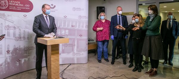 Премьер-министр Литвы Саулюс Сквернялис - Sputnik Литва