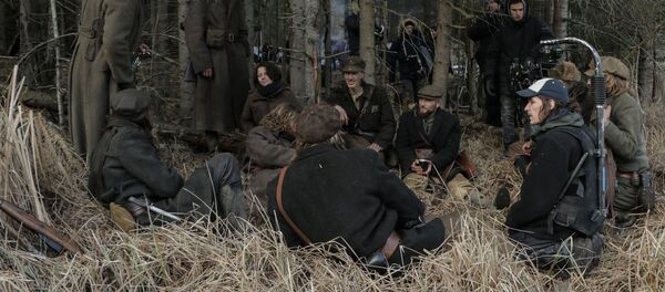 Šarūno Barto filmo Sutemose filmavimas Šarūno Barto filmo Sutemose filmavimas - Sputnik Lietuva