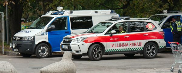 Машины скорой помощи и полиции Эстонии. архивное фото - Sputnik Lietuva